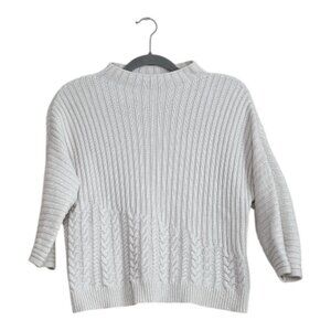 Massimo Dutti Mock Neck Ribbed Knit Sweater – sz XS P2P 21.5